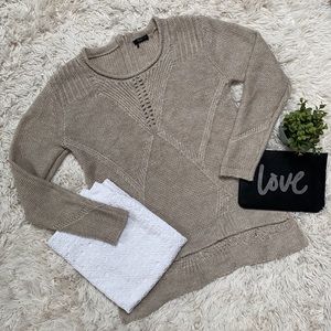 Dex Knit Scoop Neck Sweater 💗 Tan